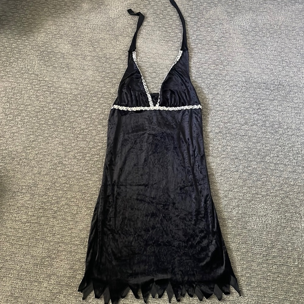 2/$15 Woman’s small Velvet and sequin halter dress costume